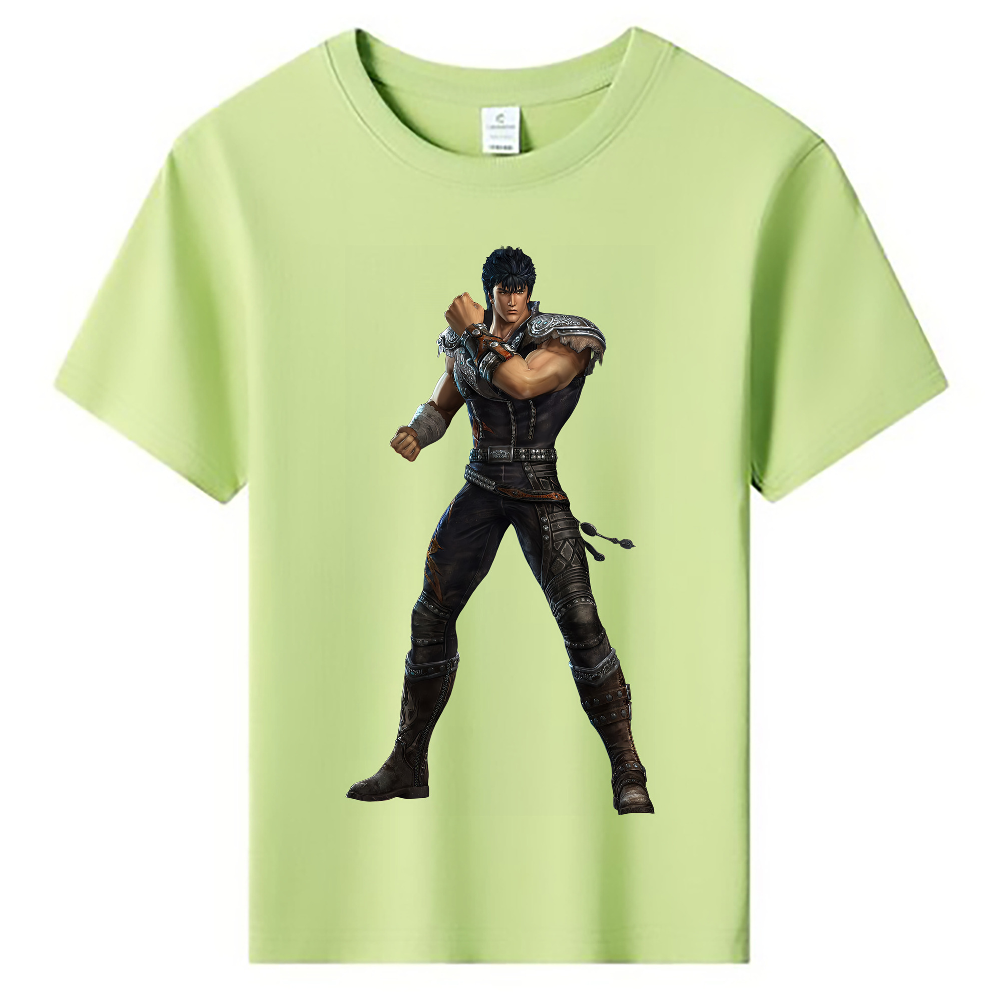 （画像用） 北斗の拳 Fist of the North Star 綿100％キッズTシャツ（フロントプリント）